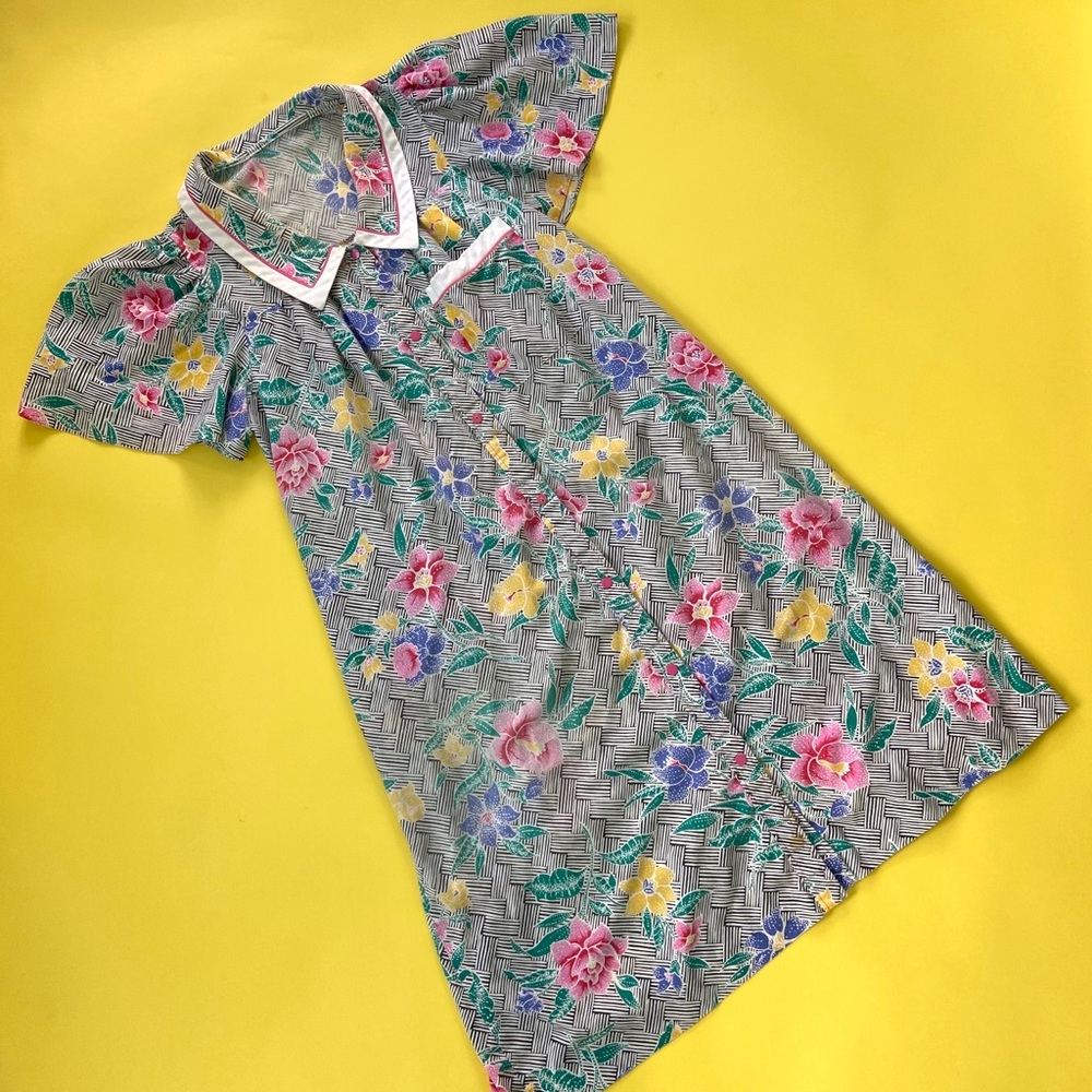 Vintage Floral Day Dress